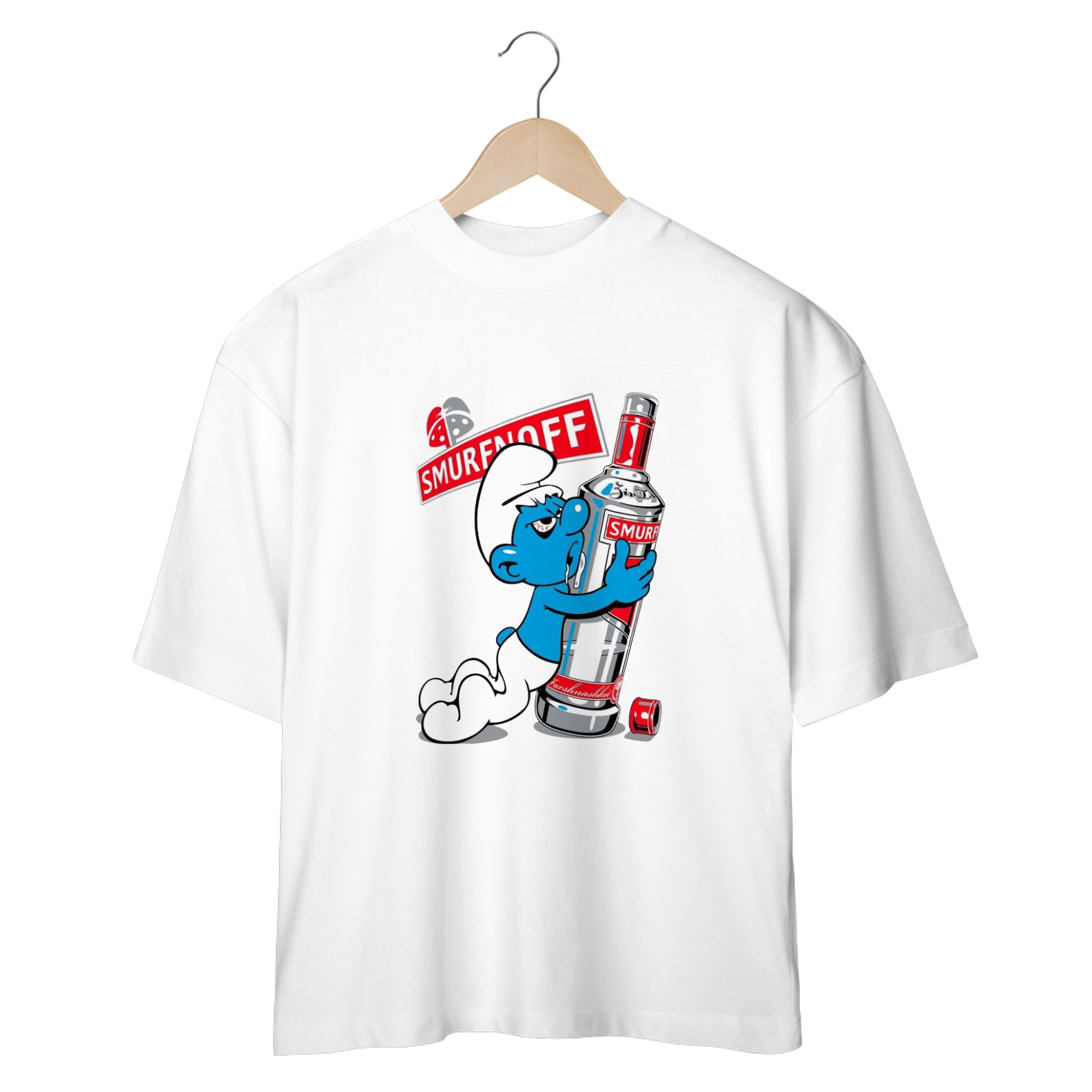 Nome do produto:  Camisa Oversized Dos Smurfs
