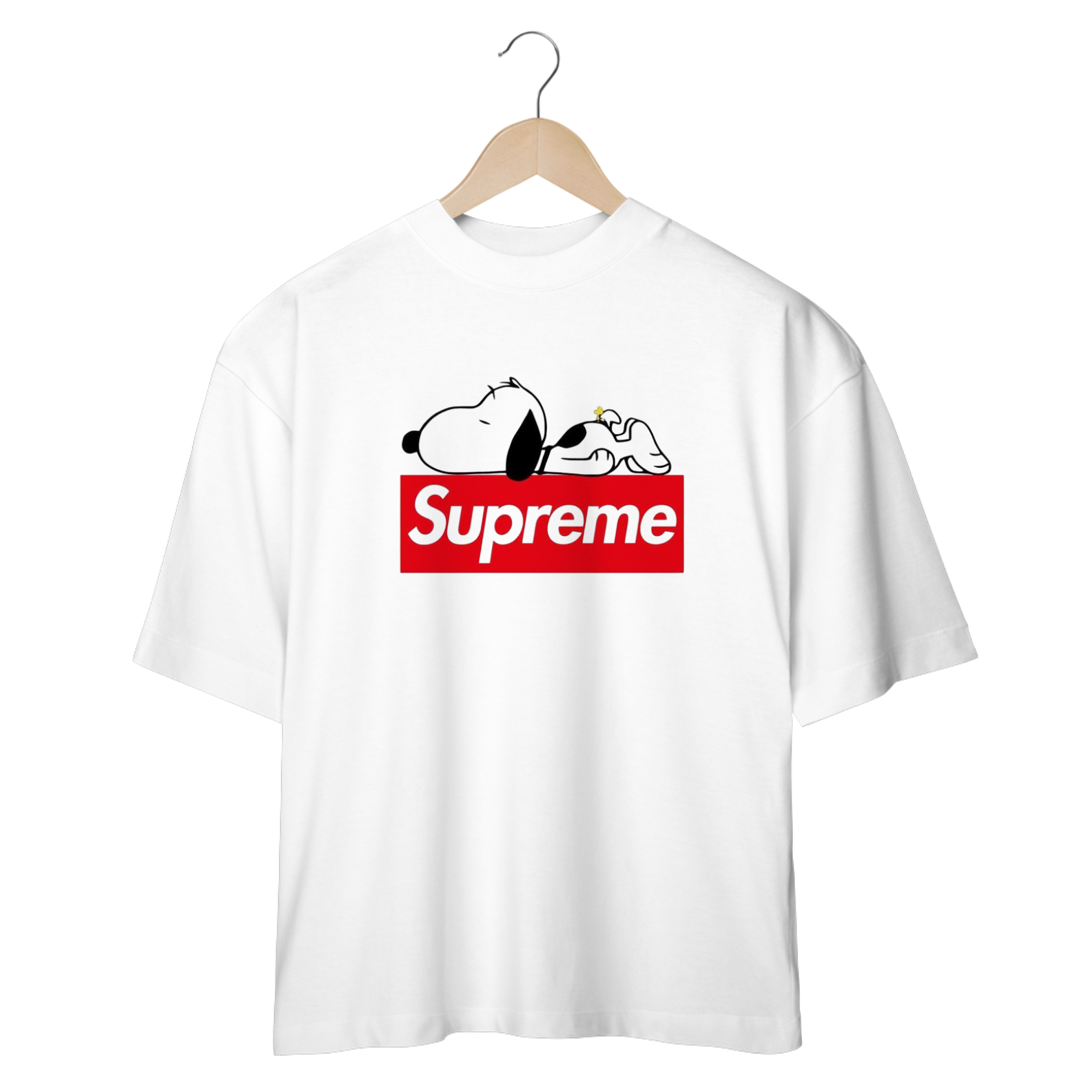 Nome do produto: Camisa Oversized Com O Snoopy Com Supreme