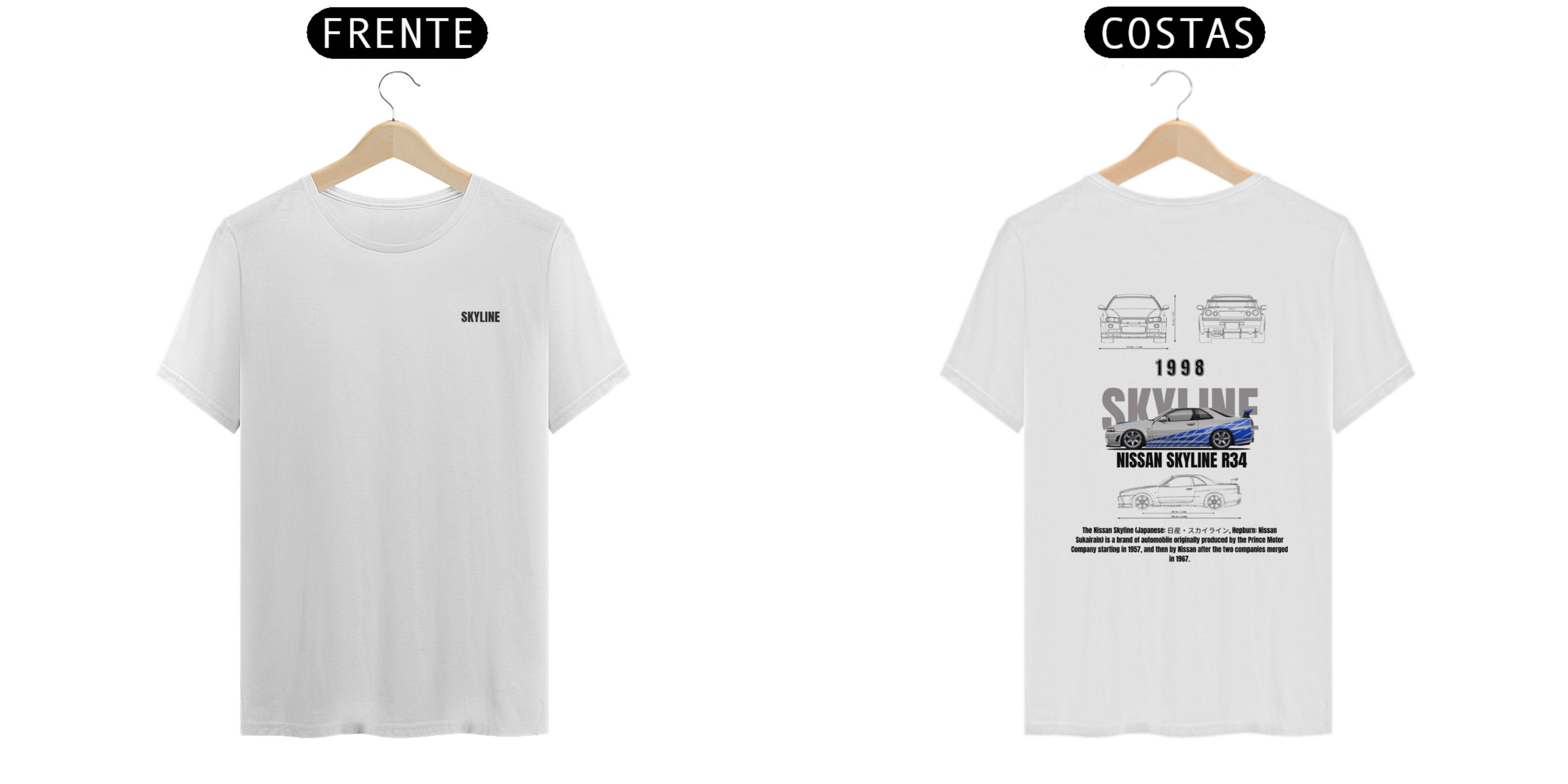 Nome do produto: Camisa Skyline Do Brian O\'Conner.