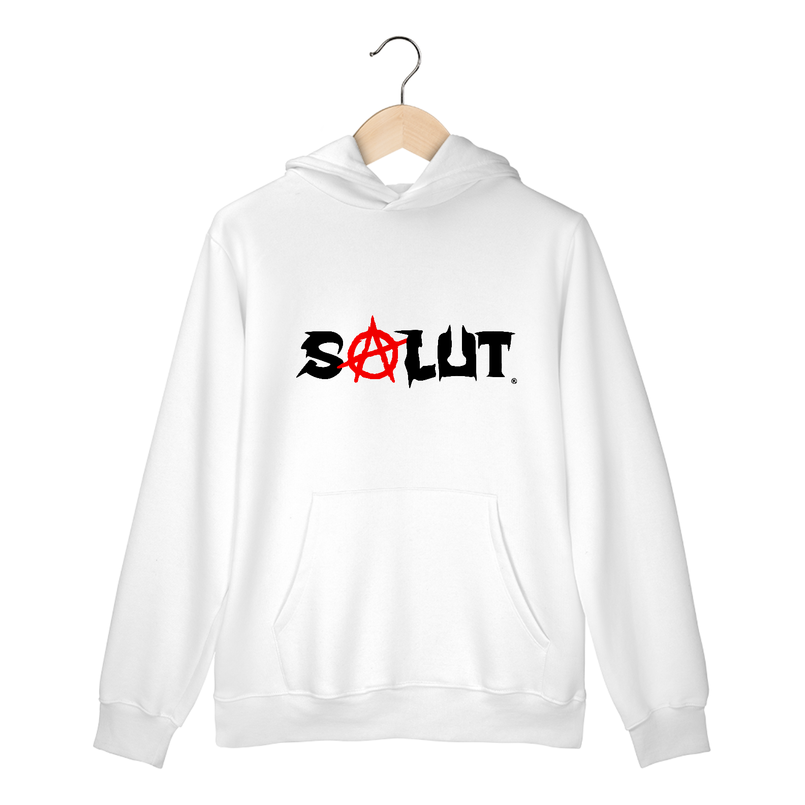 Salut Anarchy | White | Hoodie