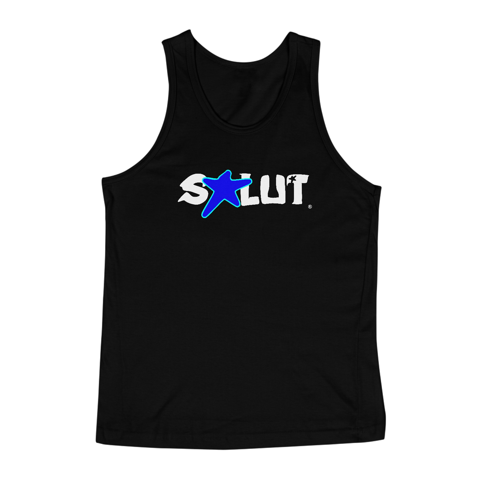 Salut Star | Black | Tank Top