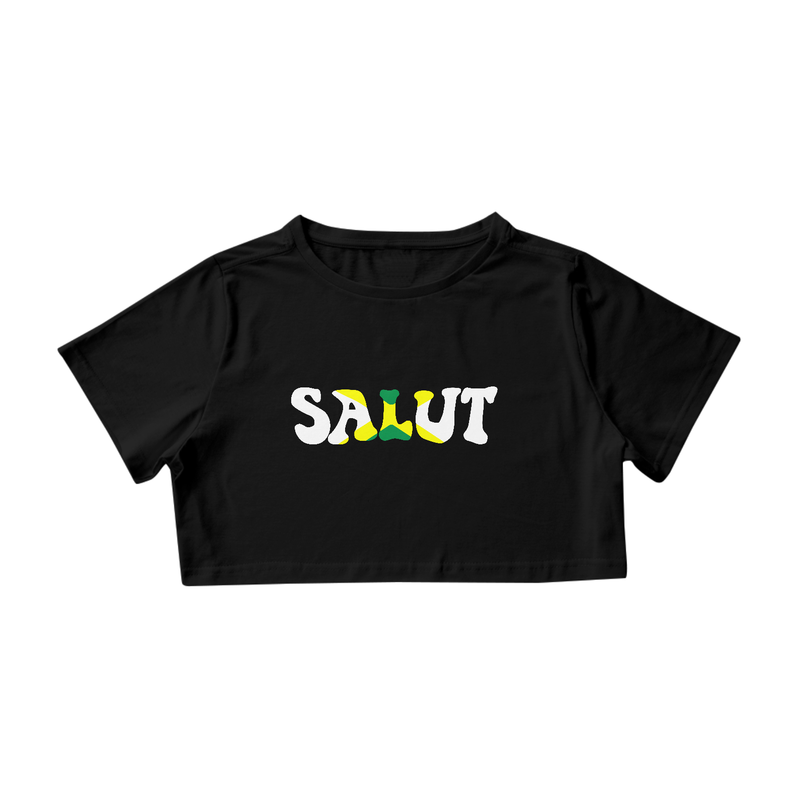 Salut Jamaica | Black | Cropped