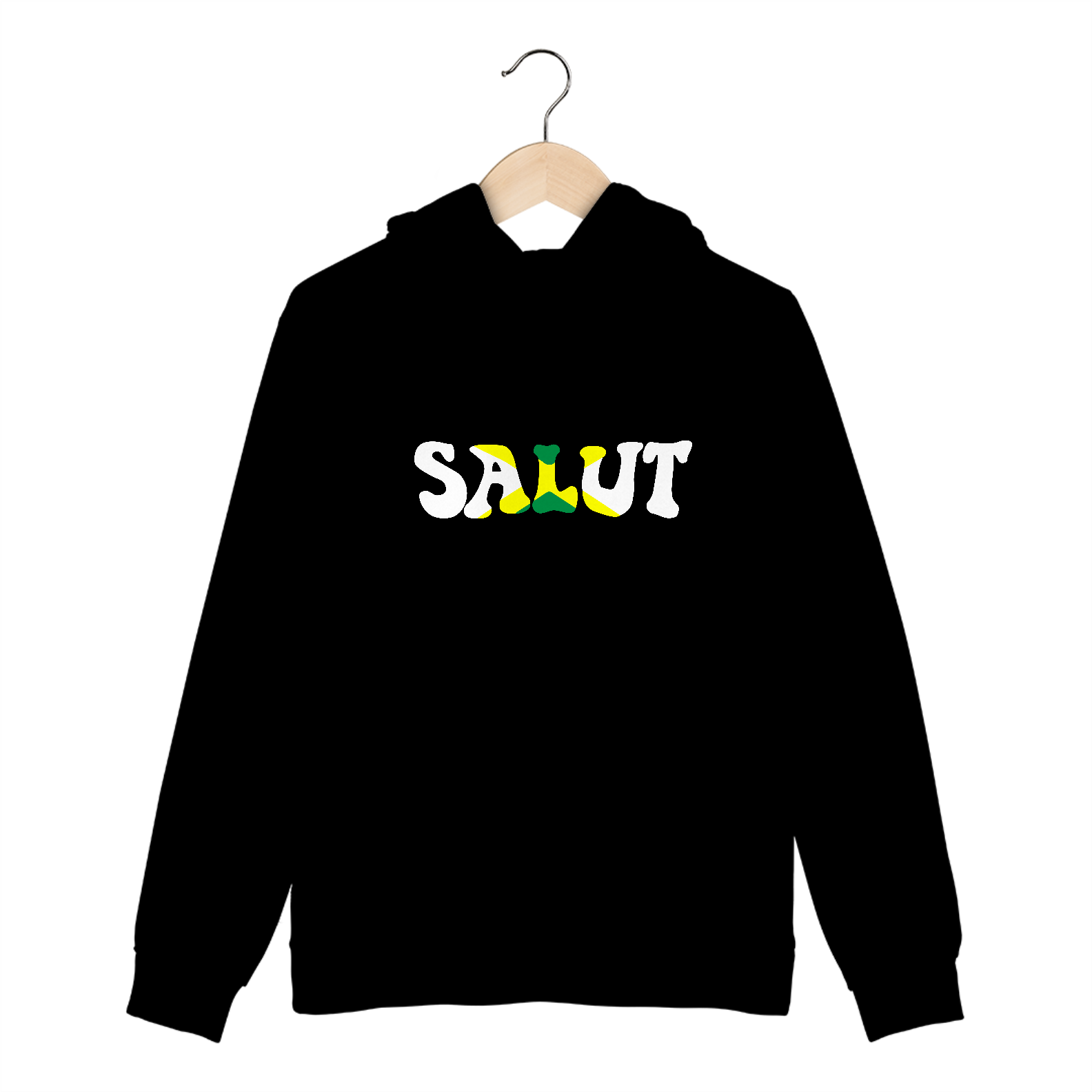 Salut Jamaica | Black | Hoodie