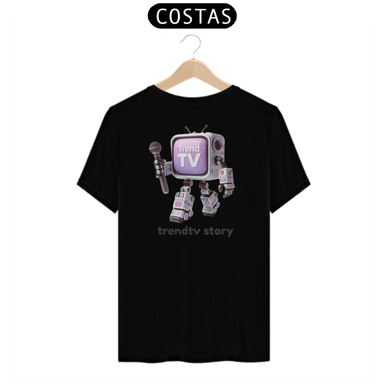 Nome do produto: Camiseta Tv Trend BR - Robozinho