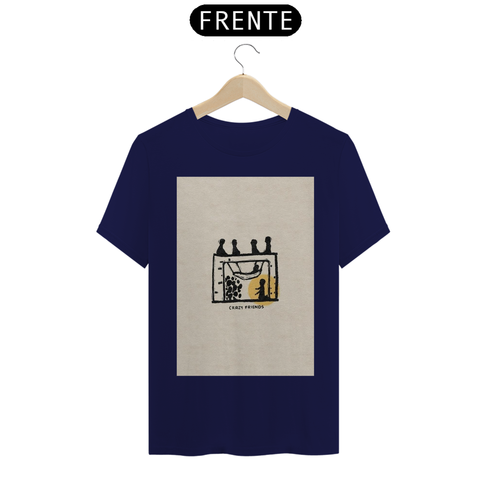 Nome do produto: CAMISA CRAZY FRIENDS