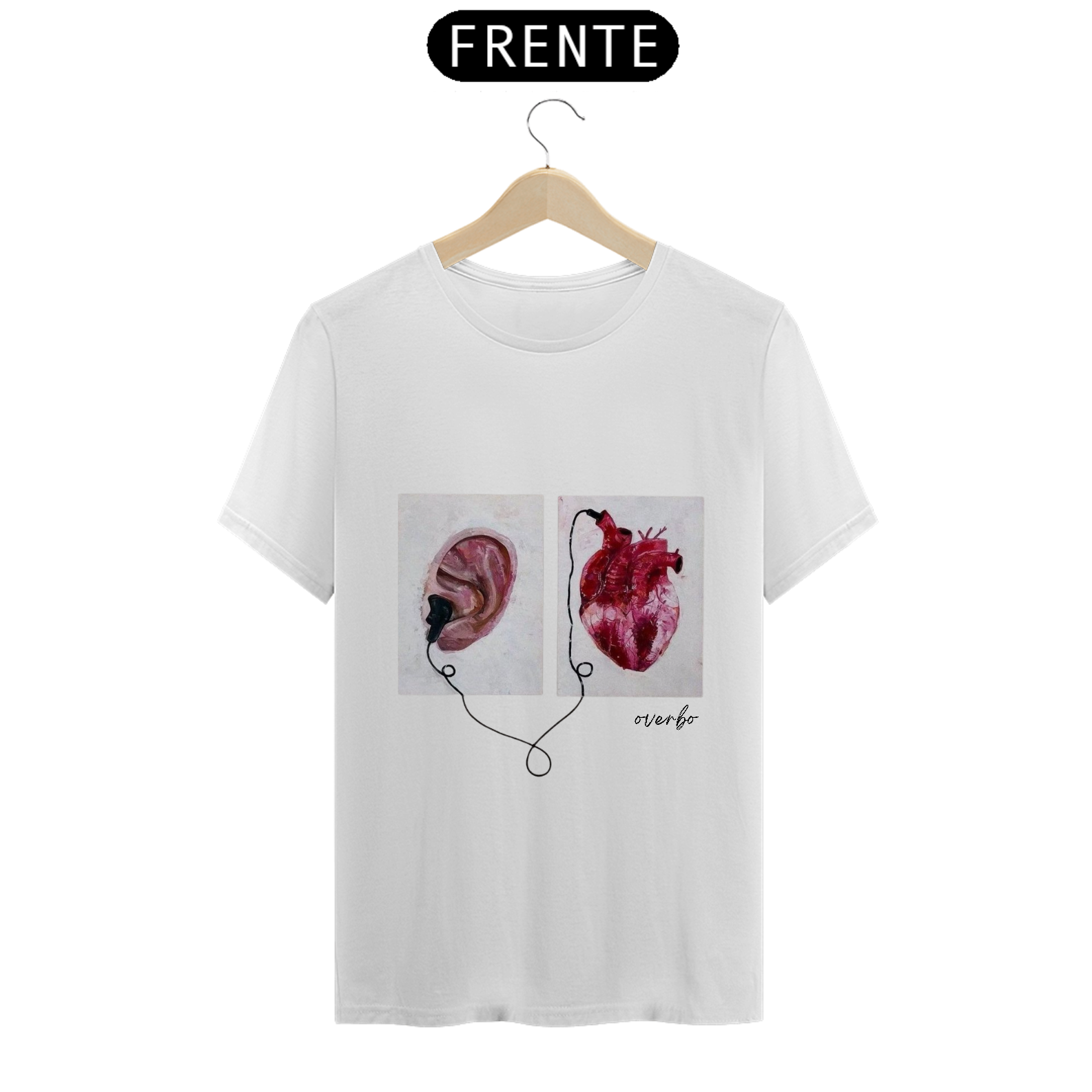 Nome do produto: CAMISA LISTEN TO YOUR HEAR