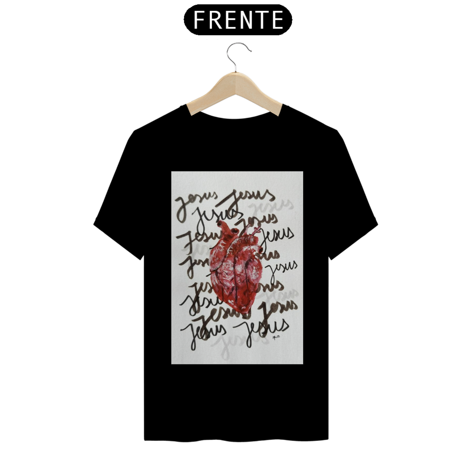 Nome do produto: CAMISA PREMIUM HEART JESUS