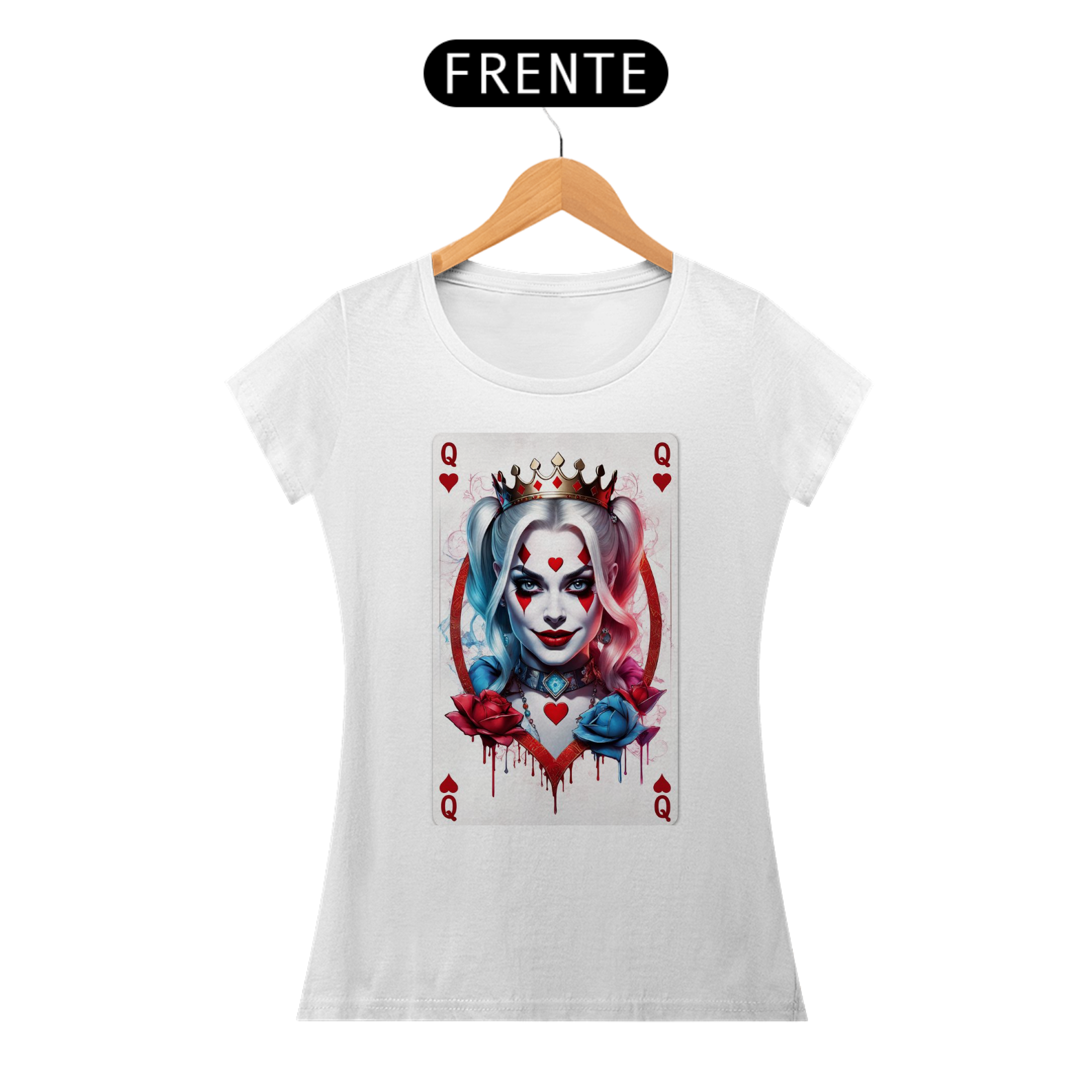 Nome do produto:  T - shirt Q de copas 