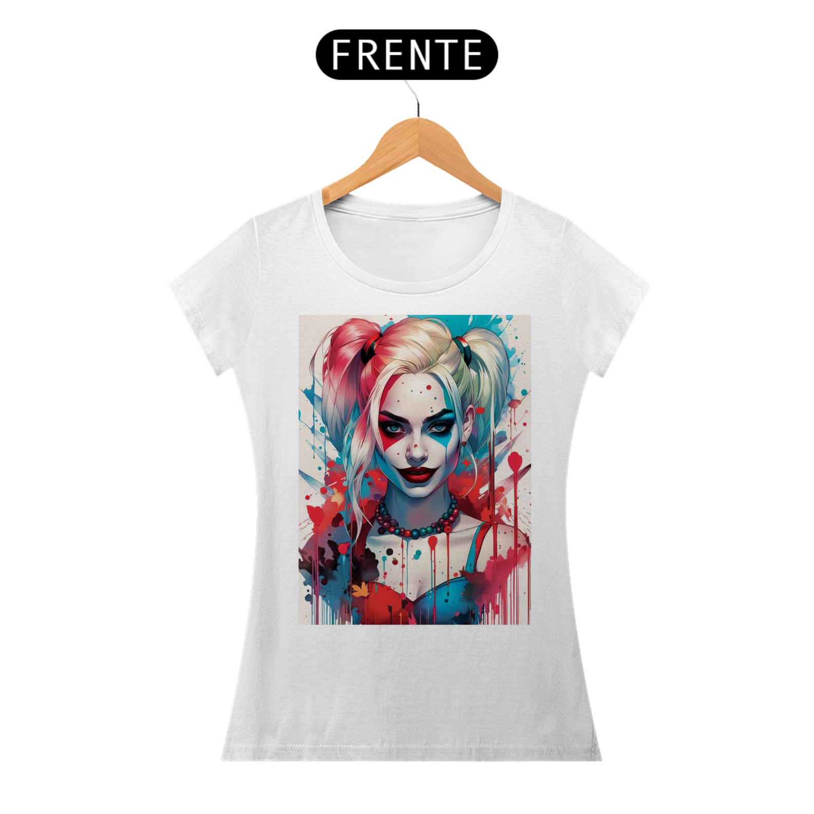 Nome do produto:  T - shirt Arlequina