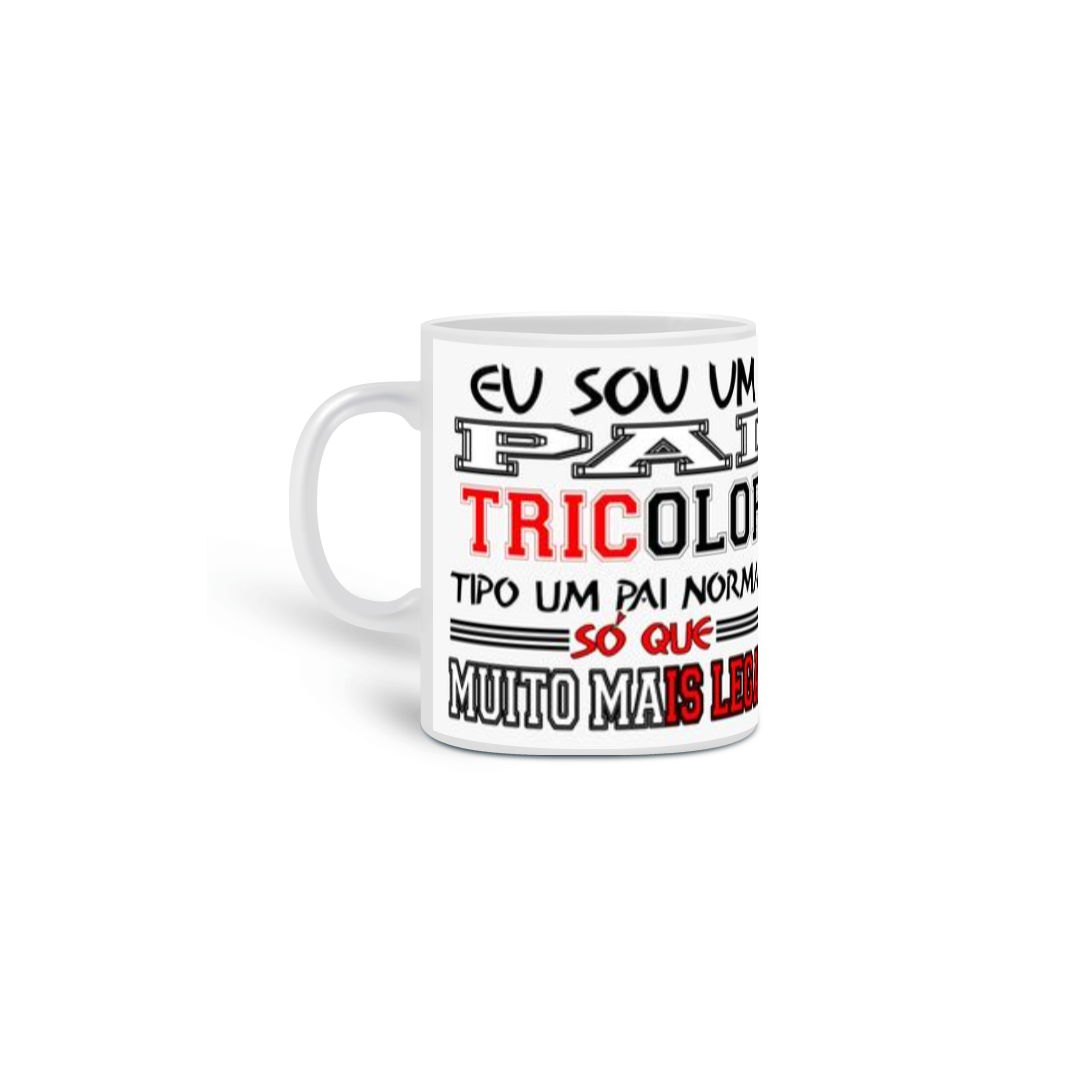 Nome do produto: Caneca Pai Tricolor