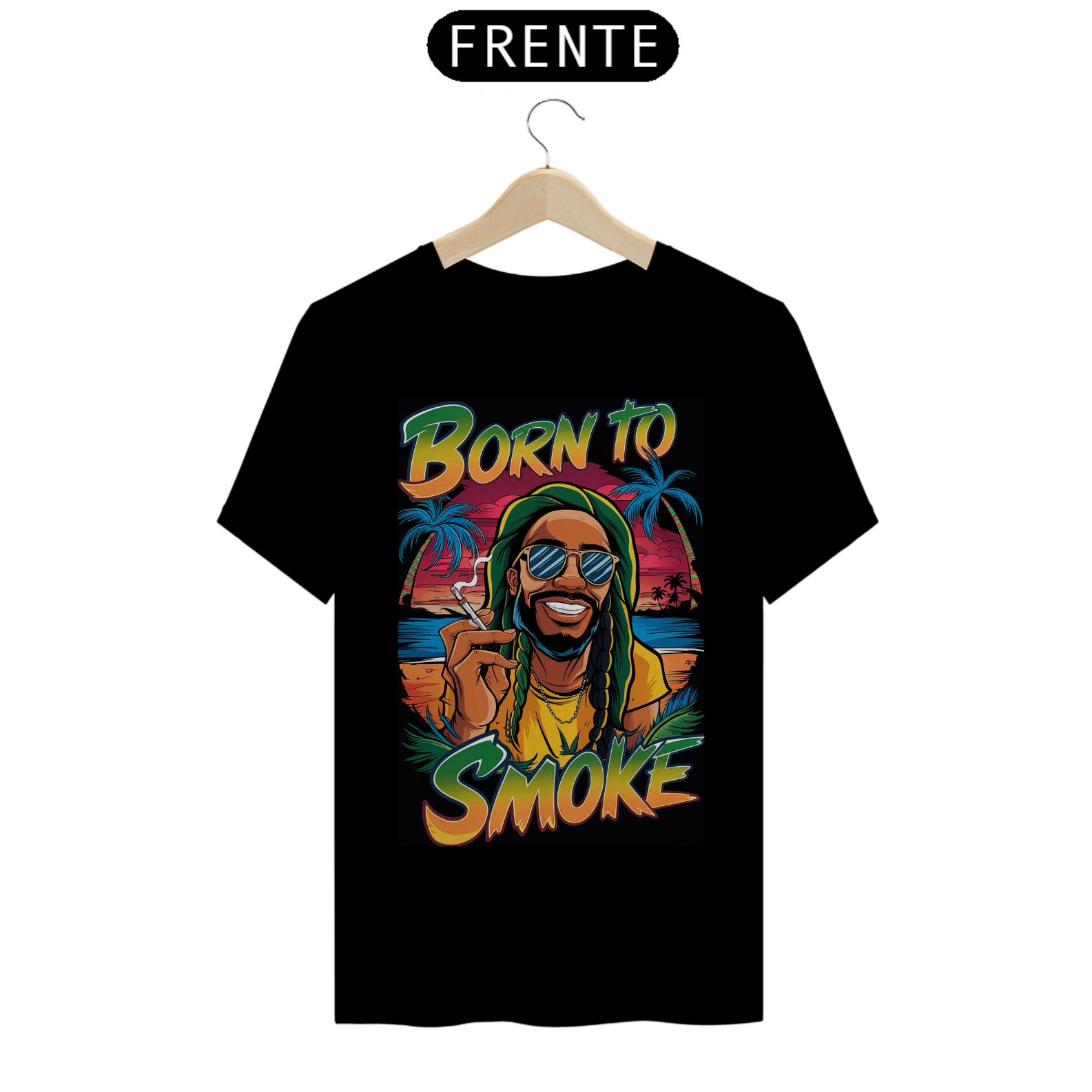 Nome do produto: T - shirt Born To Smoke W Style
