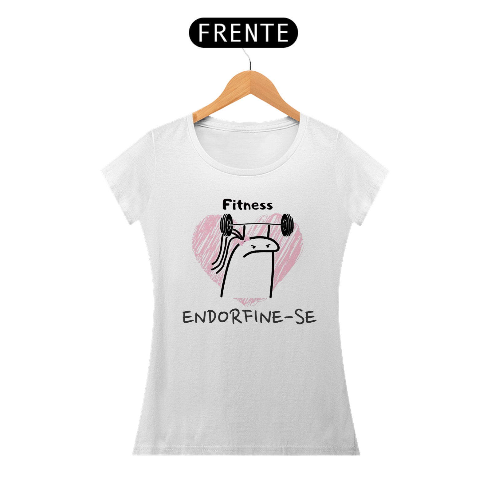 Nome do produto: CAMISETA FEMININA ACADEMIA