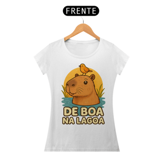Babylook Capivara de bola na lagoa
