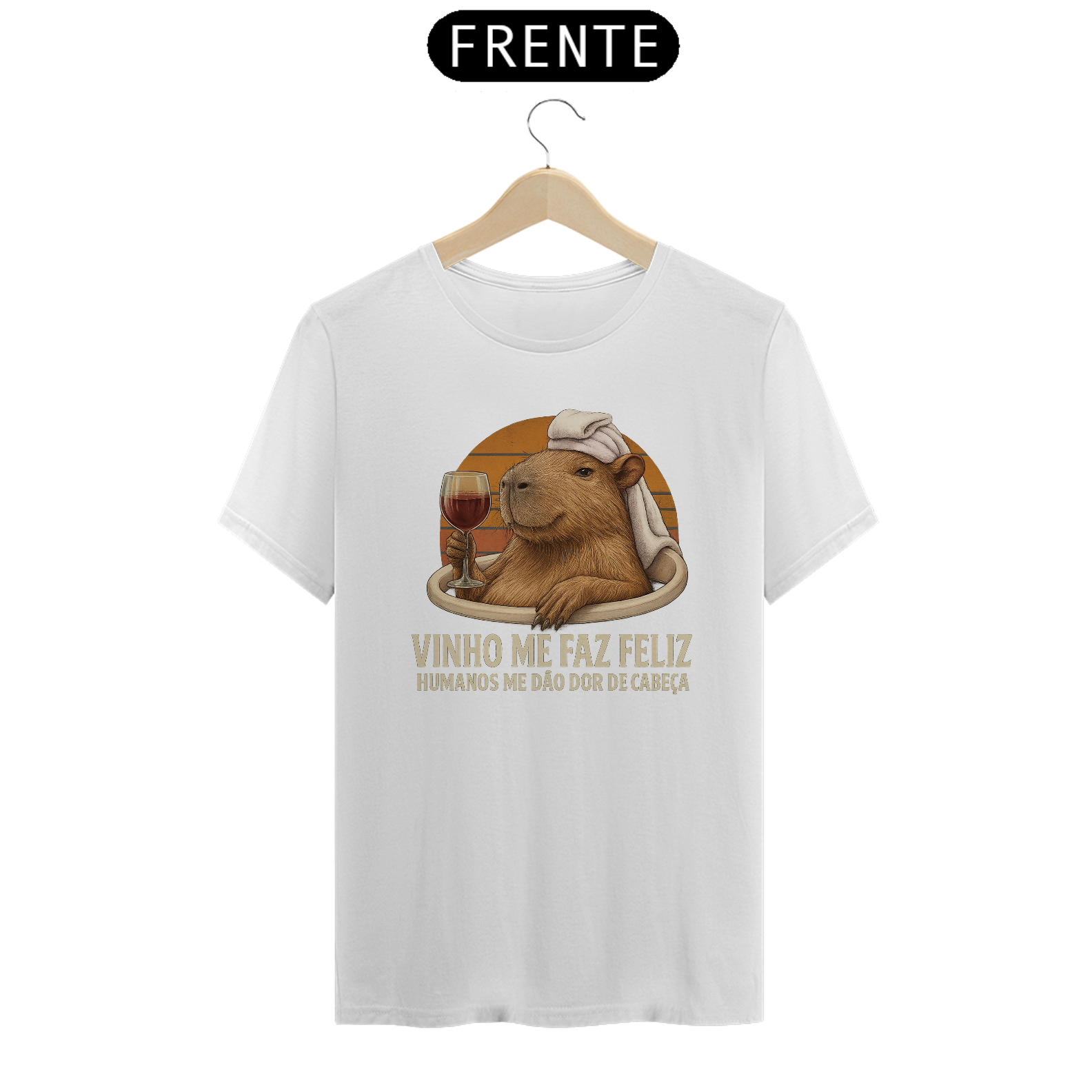 Cam unissex Capivara & Vinho