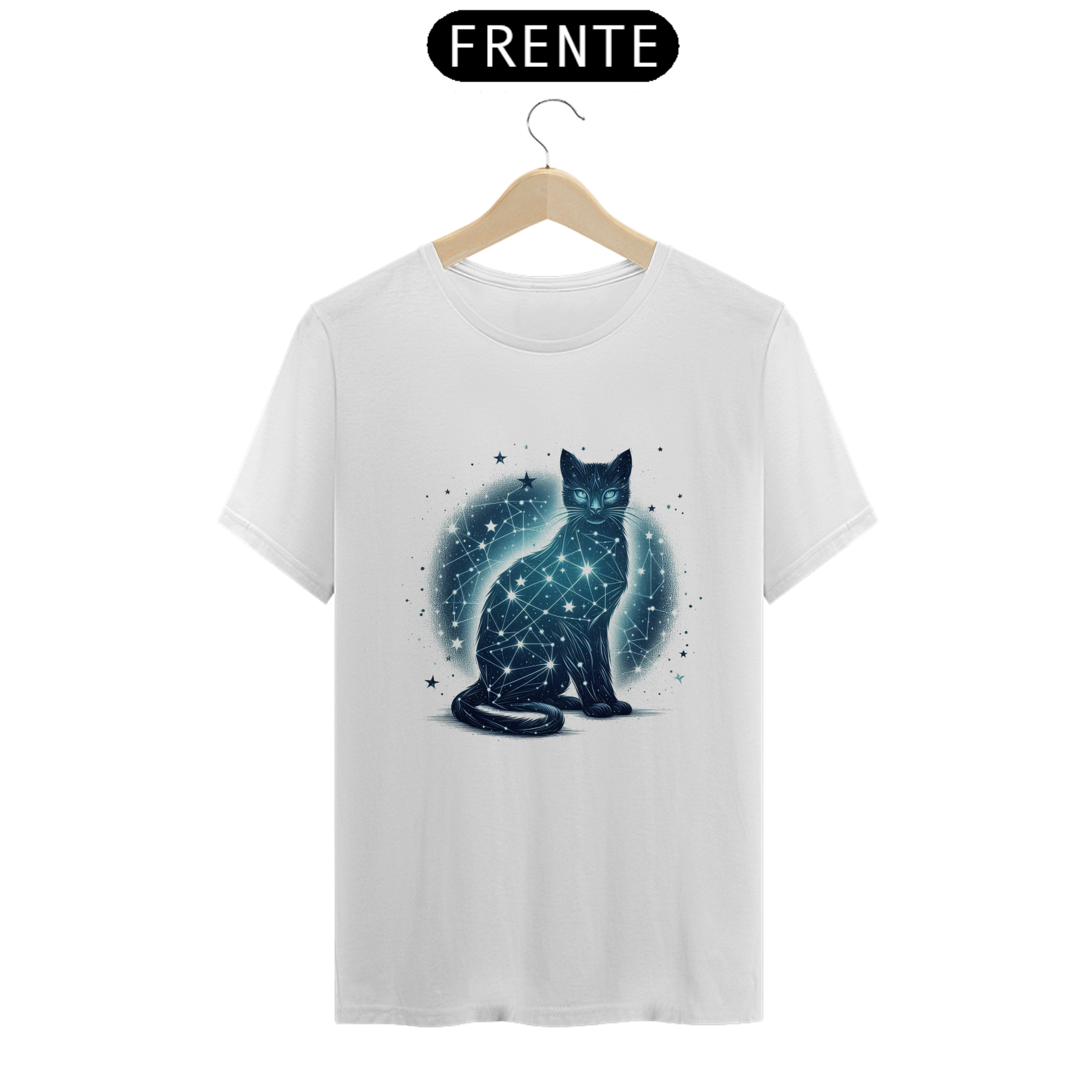 Nome do produto: Camiseta - Constelação miau