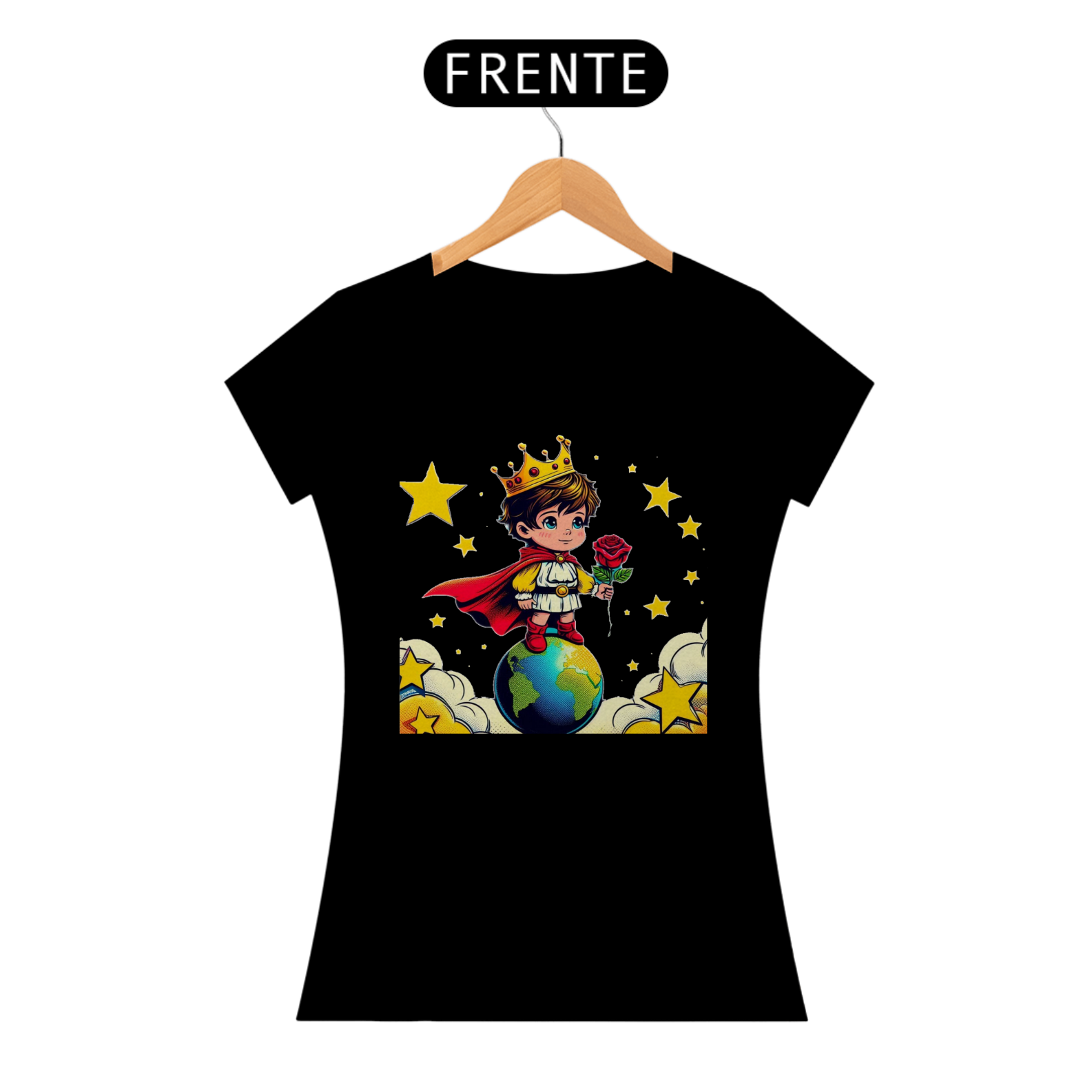 Nome do produto: Camiseta feminina - O pequeno príncipe