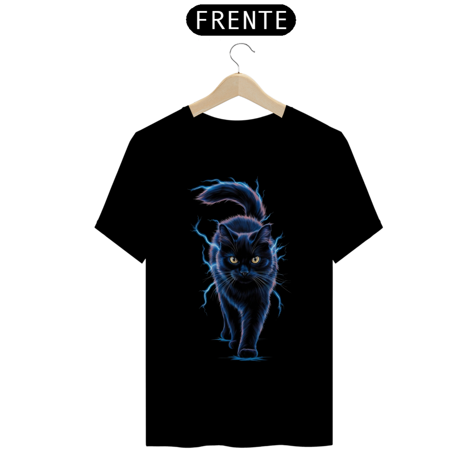 Nome do produto: Camiseta - Gato energia