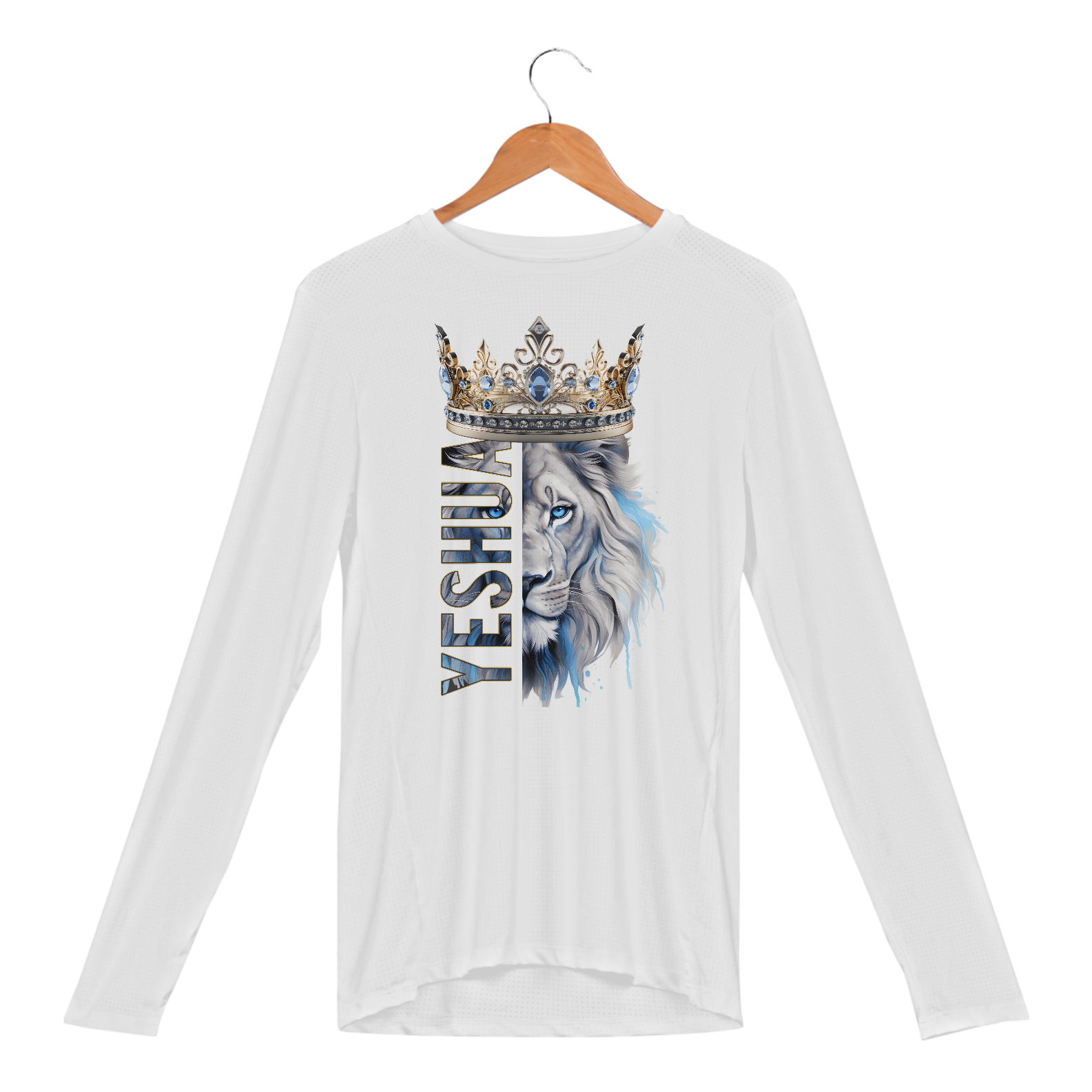 CAMISA MANGA LONGA SPORT DRY UV | YESHUA COROA AZUL