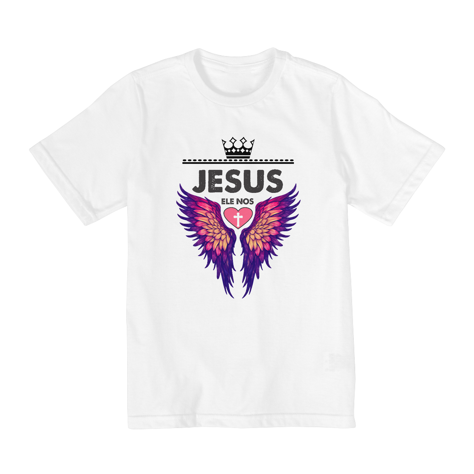 CAMISA QUALITY INFANTIL 2 A 8 | JESUS - ELE NOS AMOU