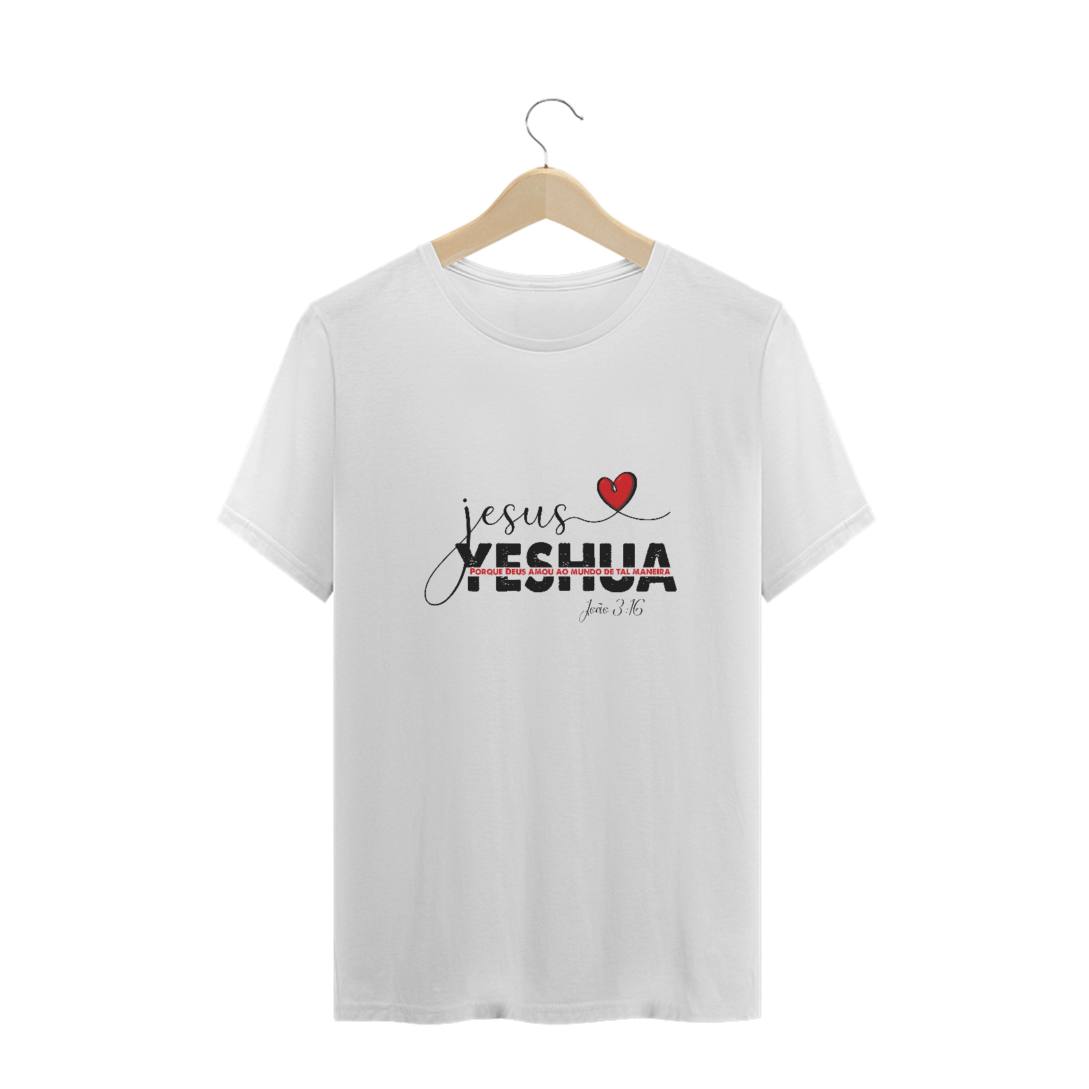 Nome do produto: CAMISA PLUS SIZE | JESUS YESHUA JOÃO 3:16