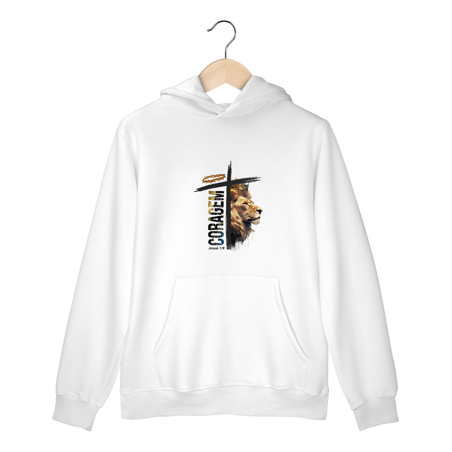 MOLETOM CANGURU | CORAGEM - JOSUÉ 1:9