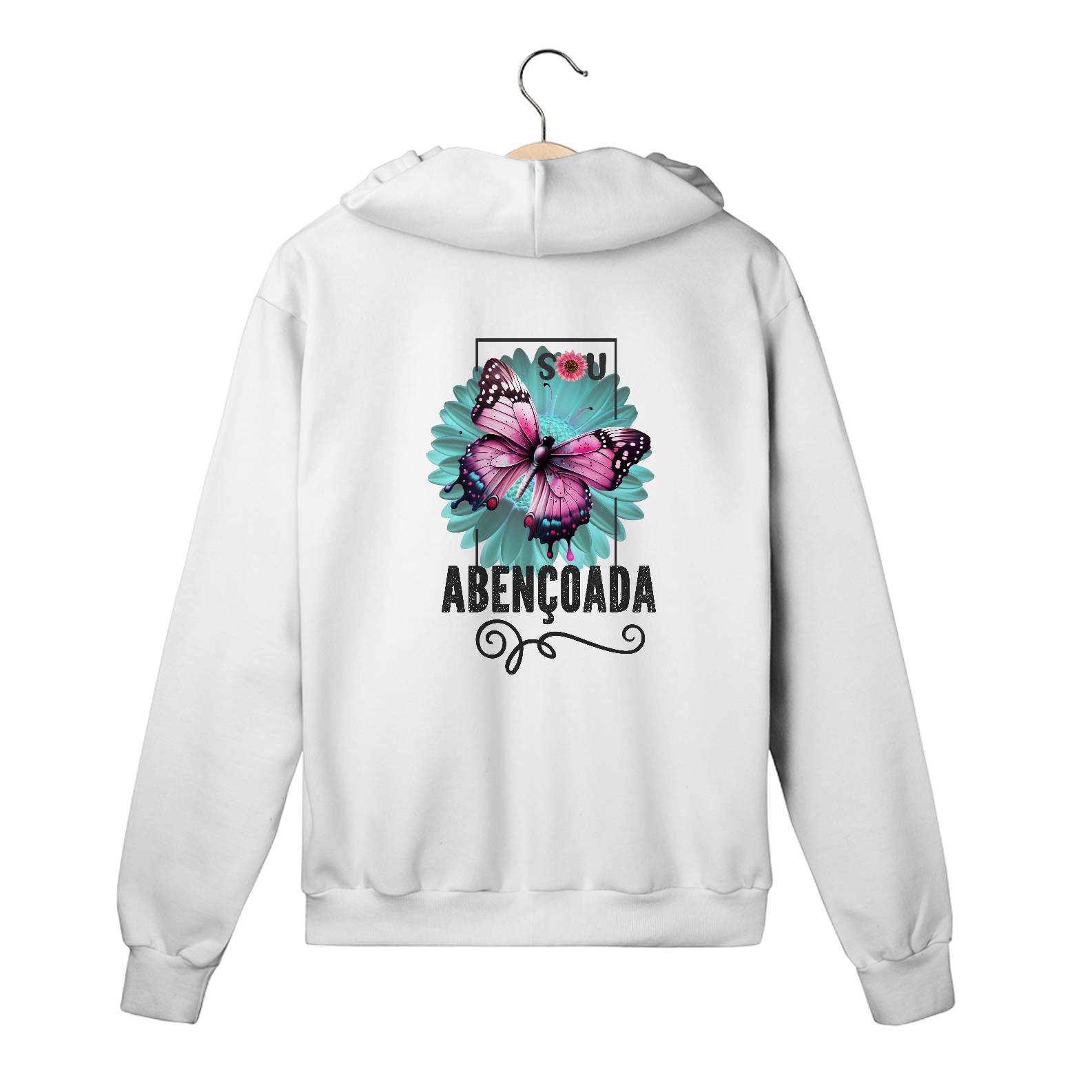 MOLETOM COM ZÍPER | SOU ABENÇOADA