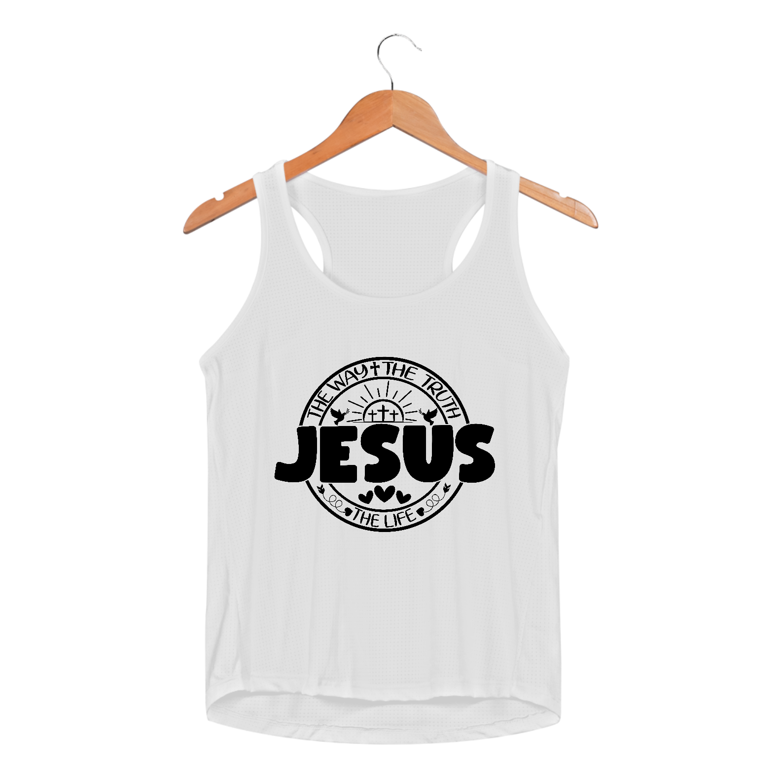REGATA FEMININA SPORT DRY UV| JESUS THE WAY + THE TRUTH + THE LIFE