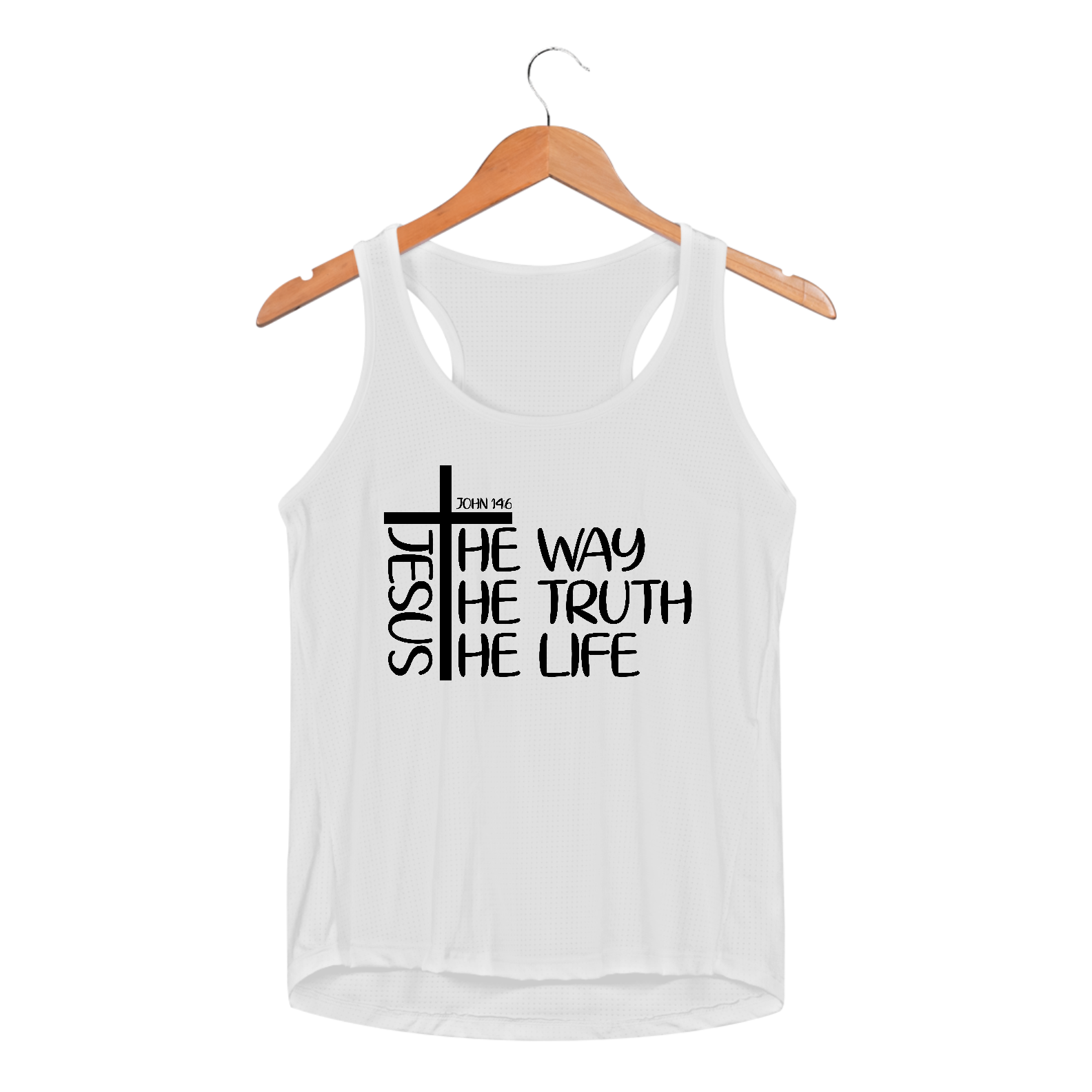 REGATA FEMININA SPORT DRY UV | JESUS THE WAY + THE TRUTH + THE LIFE