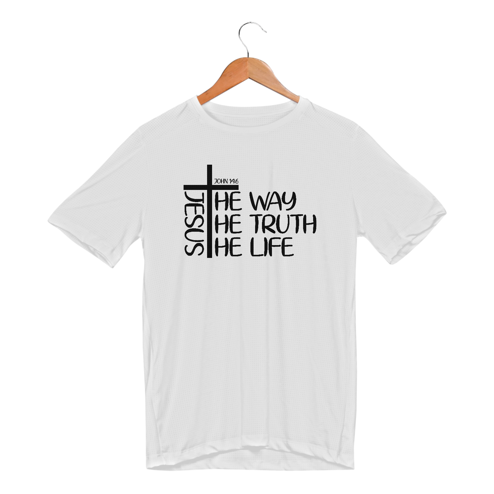 CAMISETA SPORT DRY UV | JESUS THE WAY + THE TRUTH + THE LIFE