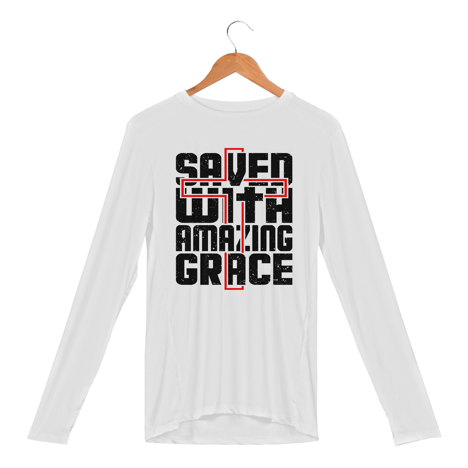 CAMISETA MANGA LONGA SPORT DRY UV | SAVED WITH AMAZING GRACE