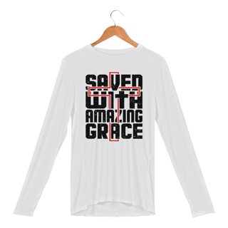 CAMISETA MANGA LONGA SPORT DRY UV | SAVED WITH AMAZING GRACE