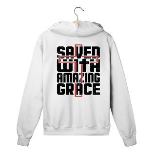 MOLETOM COM ZIPER| SAVED WITH AMAZING GRACE