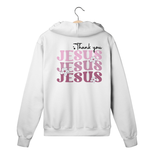 MOLETOM COM ZIPER | THANK YOU JESUS