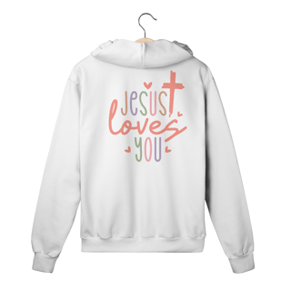 MOLETOM COM ZÍPER |  JESUS LOVES YOU