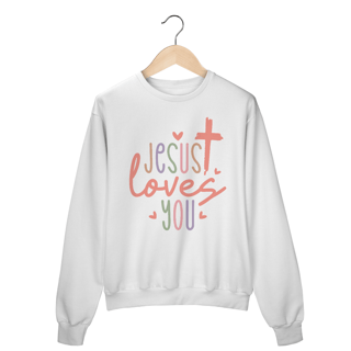 MOLETOM FECHADO |  JESUS LOVES YOU