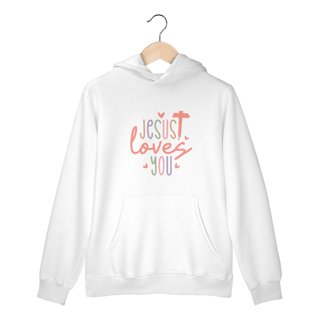 MOLETOM CANGURU |  JESUS LOVES YOU