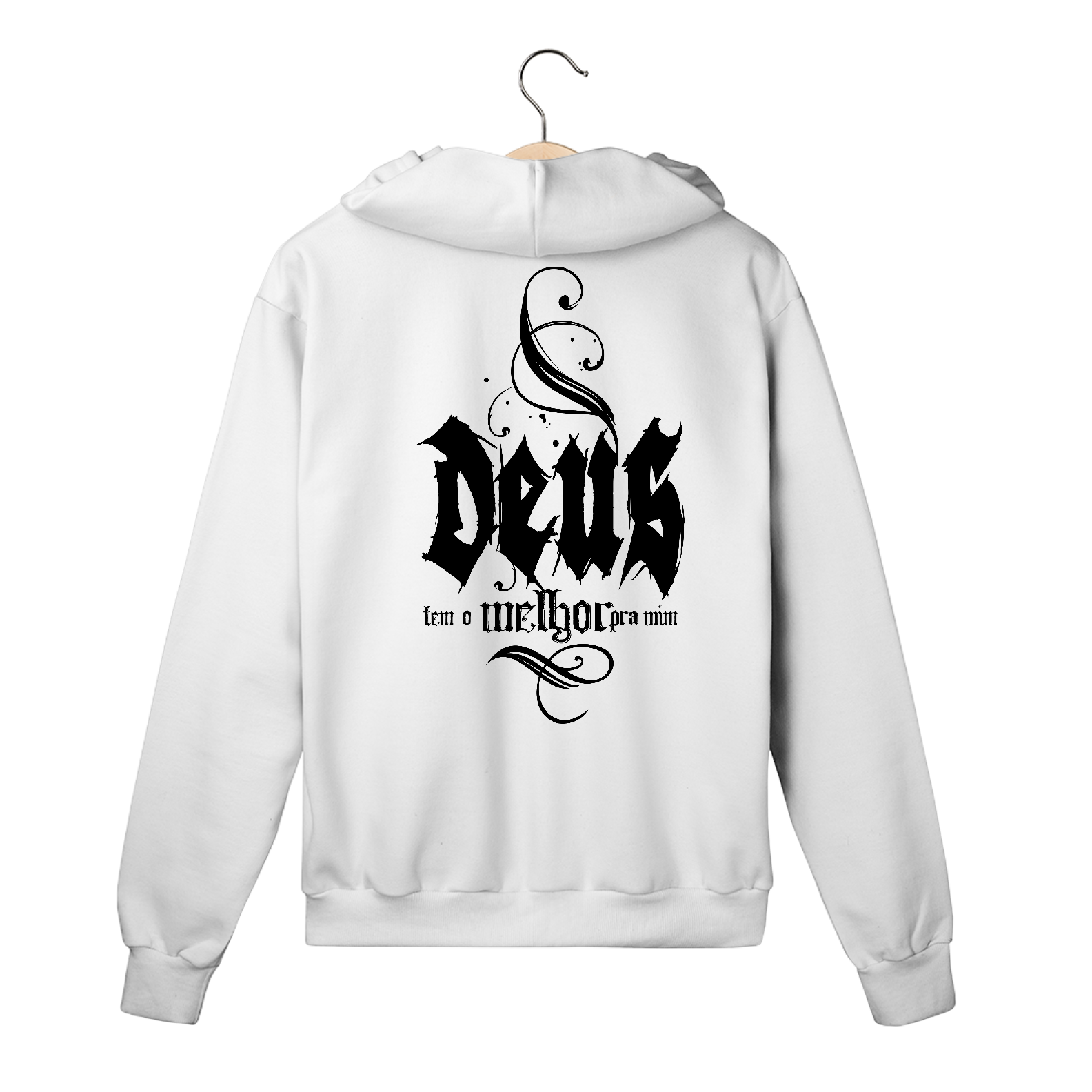 MOLETOM COM ZIPER |  DEUS - TEM O MELHOR PARA MIM