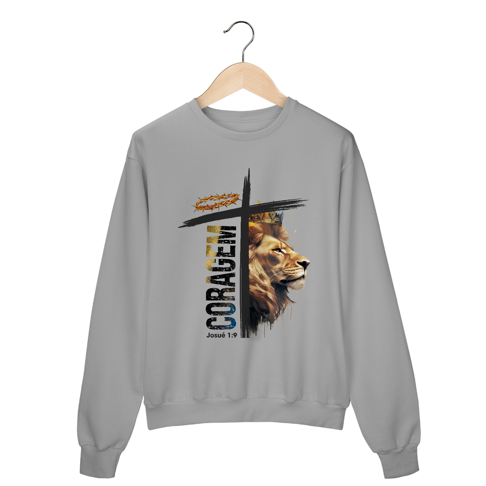 MOLETOM FECHADO | CORAGEM - JOSUÉ 1:9