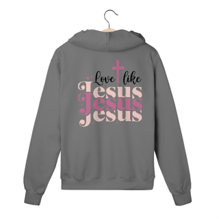 MOLETOM COM ZIPER | LOVE LIKE JESUS 1