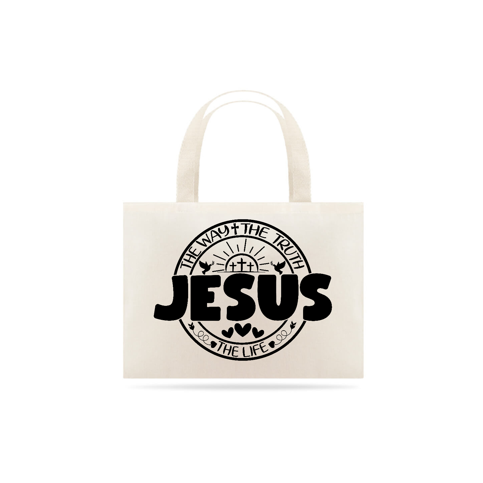 ECO BAG GRANDE| JESUS THE WAY + THE TRUTH + THE LIFE