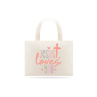 ECO BAG GRANDE |  JESUS LOVES YOU
