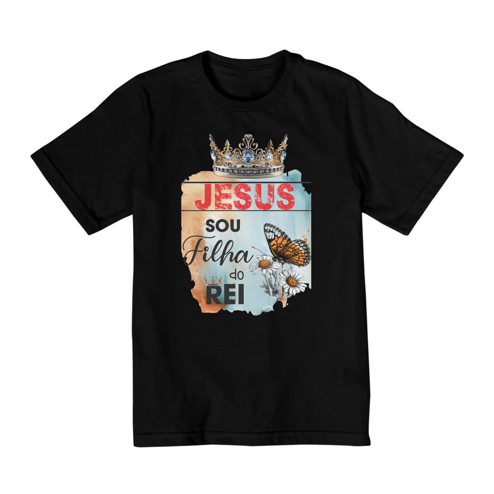 Nome do produto: CAMISA QUALITY INFANTIL 10 A 14 | JESUS - SOU FILHA DO REI