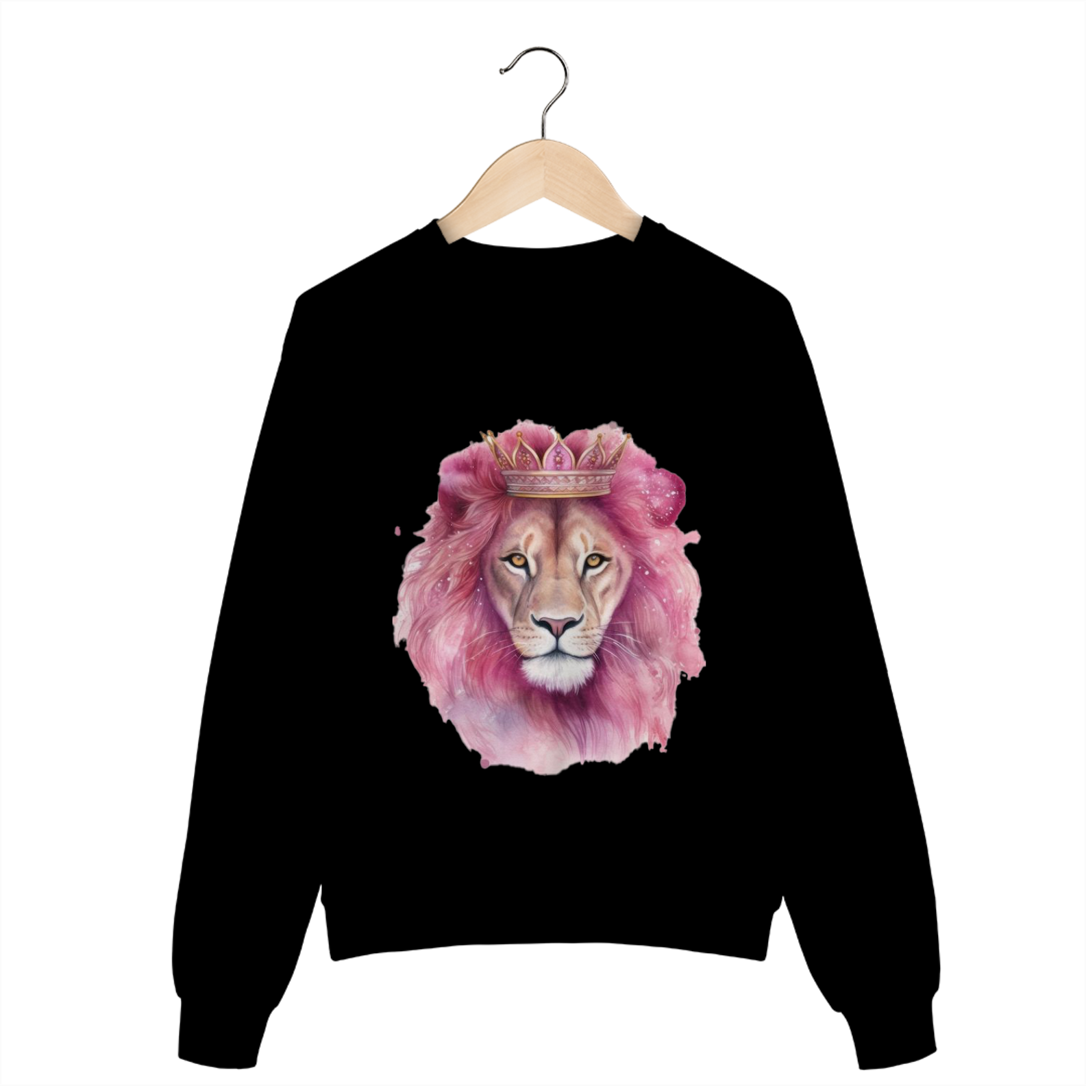 MOLETOM FECHADO | LEÃO DA TRIBO DE JUDÁ ROSA