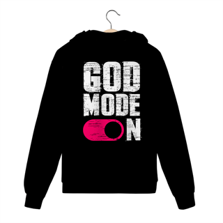 MOLETOM COM ZÍPER | GOD MODE ON