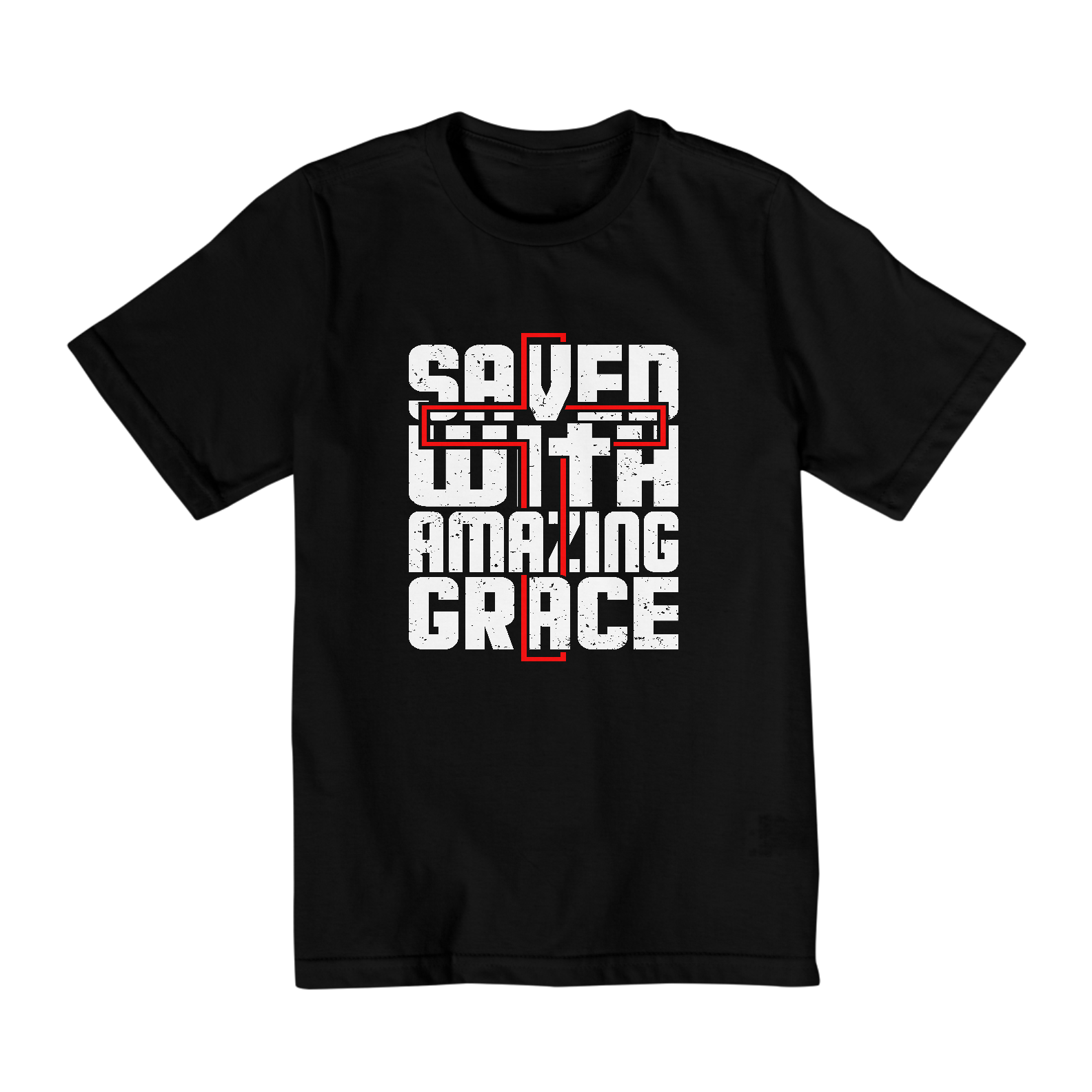 CAMISA QUALITY INFANTIL 10 A 14| SAVED WITH AMAZING GRACE