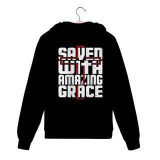 MOLETOM COM ZÍPER | SAVED WITH AMAZING GRACE