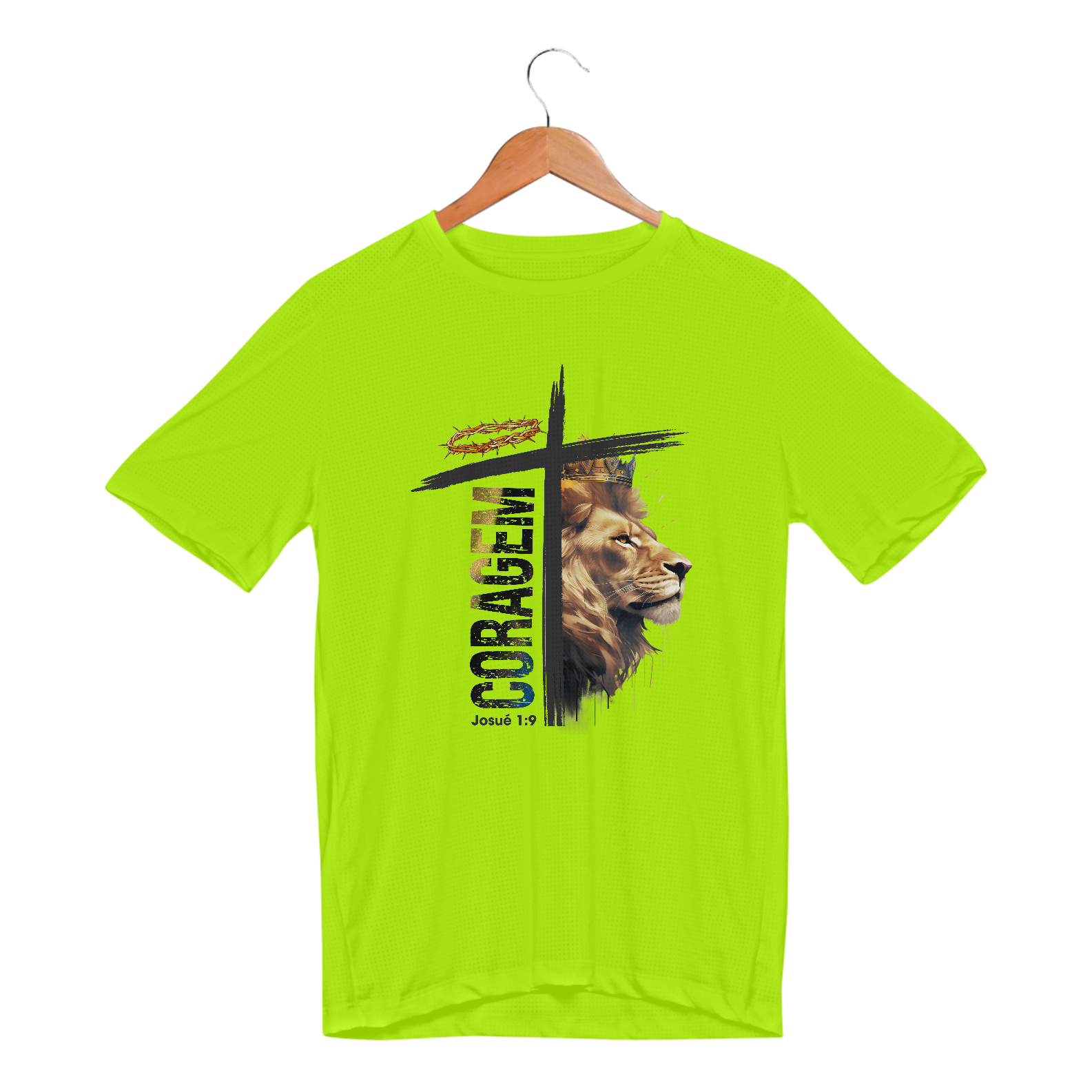 Nome do produto: CAMISETA SPORT DRY UV | CORAGEM - JOSUÉ 1:9