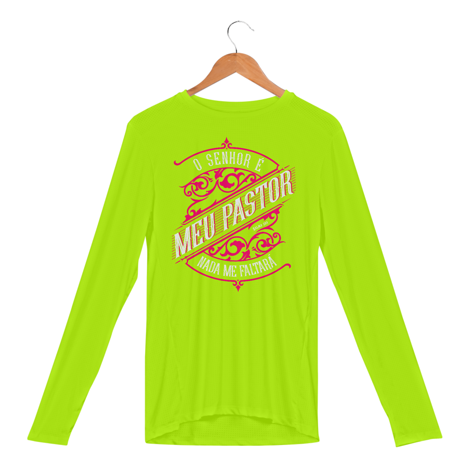 CAMISETA MANGA LONGA SPORT DRY UV | SALMOS 23:1