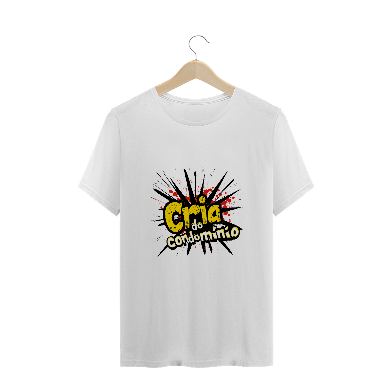 Nome do produto: Camiseta Plus Size Cria do Condomínio