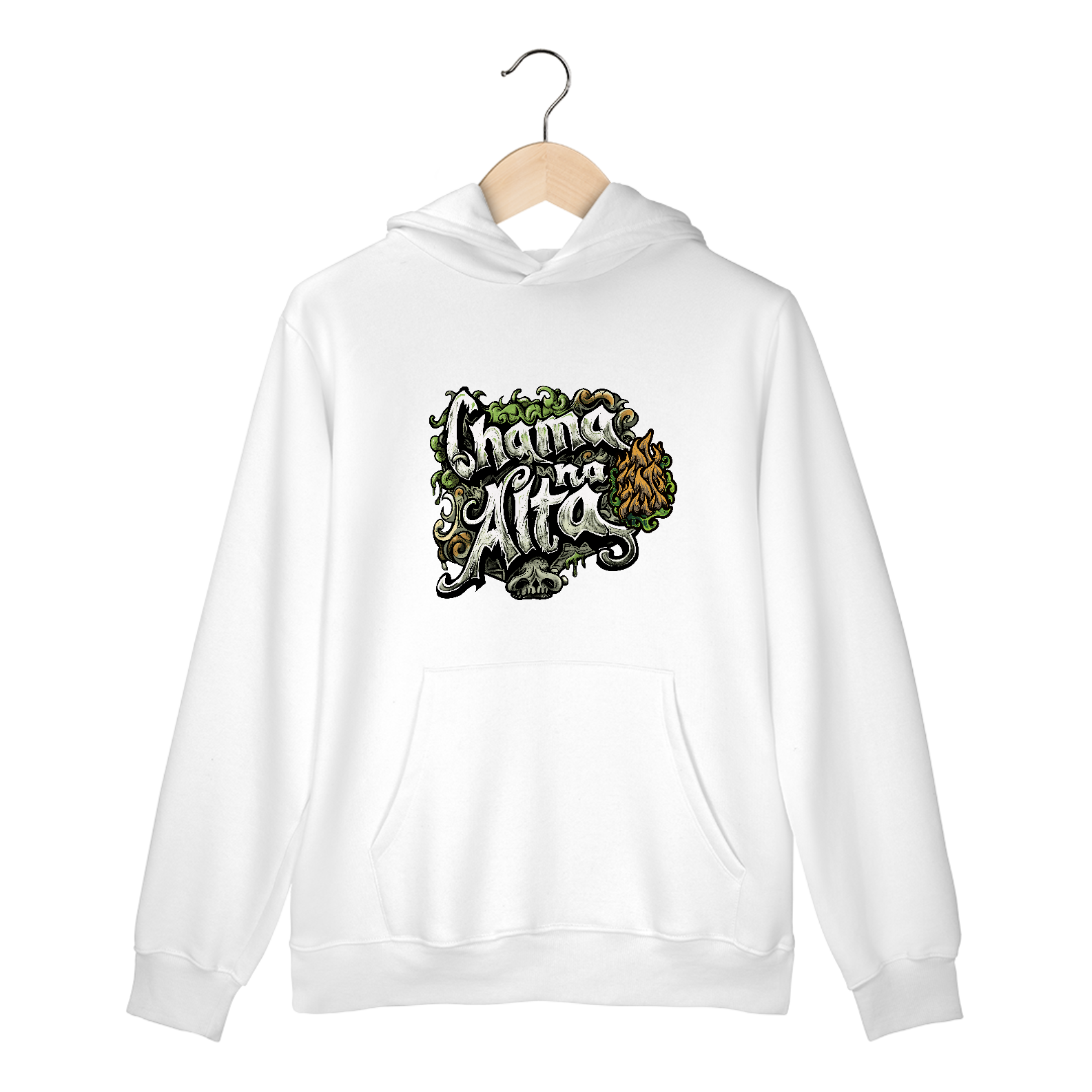 Nome do produto: Moletom Canguru Chama na Alta